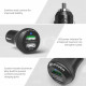 RAVPower USB Car Charger 2xUSB Qualcomm Quick Charge 3.0 36W Black (RP-VC007)